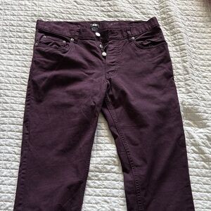 H&M Deep Purple Slim Fit Pants